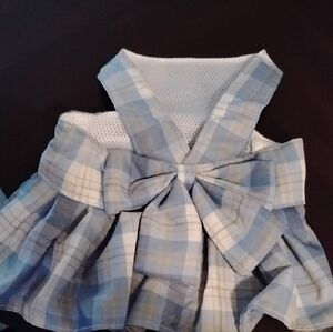 Blue and White Striped Diaper Cover Accessory